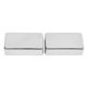thumbnail image 1 of 2PCS Electric Guitar Pickup Cover Closed Type Sealed Humbucker Double Coil Pickup Brass Enclosure Silver, 1 of 4