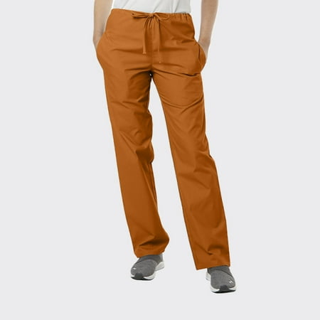 

SPECTRUM UNIFORMS Unisex Scrub Pant Ultrasoft Classic Scrub Pants Drawstring Waist Pant Ideal for Medical Professionals Pant Burnt Orange
