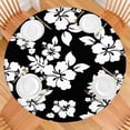 thumbnail image 2 of Pioneer Flower Floral Print Pattern Round Fitted Tablecloth with Elastic Edge,Dining Table Cover Waterproof,Outdoor Round Tablecloth for Camping,Dining,Indoor and Outdoor, 2 of 7