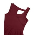 thumbnail image 6 of iEFiEL Womens Sleeveless High Low Leotard Ballet Lyrical Dance Dress, 6 of 7