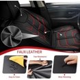 thumbnail image 3 of LAONNVIR Car Seat Covers 2 Front Set Fit for Toyota Prius 2003-2015 Leather Seat Covers Waterproof Seat Protectors Automotive Seat Cushion with Airbag Compatible (2 Seats,REDLINE), 3 of 5