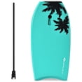 thumbnail image 5 of Demifill Boards for Beach, 41 Inch Lightweight Super Surfing Bodyboard, Crescent Tail, Dual Channel & Wrist Leash, Lightweight Bodyboard for Kids, Youth, Adults, Green, 5 of 9