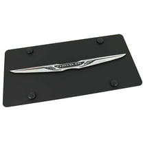 Chrysler Wing Logo License Plate (Black)