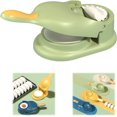 thumbnail image 1 of 2023 New 2 In 1 Dumpling Maker, Green，Dumpling Maker Machine, Kitchen Dumpling Making Tool Baking Pastry Manual Artifact for Pressing Dumpling Skin Mould Dough Press Maker Great, 1 of 7