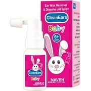 NAVEH PHARMA CleanEars Baby Ear Wax Removal Spray Earwax Cleaner Kit for Children, 0.5 fl oz