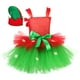 thumbnail image 1 of Conjunto de elfo navideño verde con diseño de moda navideña, juego de rol para fiestas, falda de ballet para niñas, falda abullonada, 1 of 6