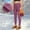 Purple#2, variant on Girls High Waisted Yoga Pants Soft Breathable Kids Leggings with Pockets Stretchy Active Workout Pants for Children Play Running Dance Gym Exercise Girls Yoga Bottoms(Black#2,12 Years)
