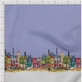 thumbnail image 3 of Soimoi Polyester Crepe Fabric Buildings Panel Print Fabric by Yard 52 Inch Wide, 3 of 3