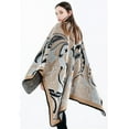 thumbnail image 2 of CoCopeaunt Women Patterned Shawl Wrapes Open Front Poncho Sweater Cardigan Blanket Warm Soft Scarf, 2 of 6
