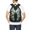 thumbnail image 5 of Balery Floral Angelic White Wings Backpack for Men and Women - Durable 600D Oxford Cloth -Large Capacity, Water-Resistant School, Travel, and Hiking Bag, 5 of 7