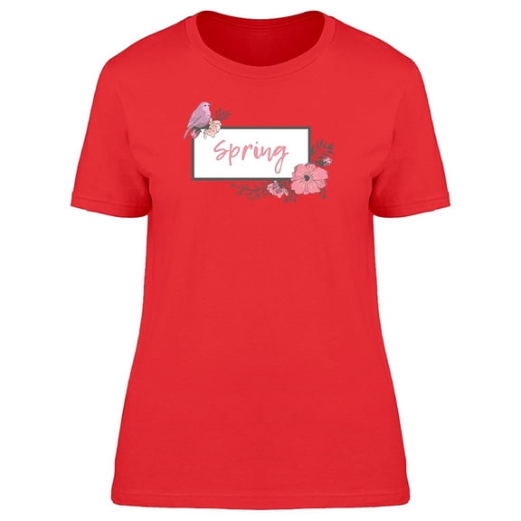 Spring On Frame With Bird Tee Women's -Image by Shutterstock