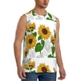 thumbnail image 2 of Pofeuu Plump Sunflower And Sketch Print Men's Muscle T-Shirt, Sleeveless, Muscle Tank, Classic Muscle Tee Top For Men Casual Sleeveless Muscle T-Shirt Trendy Clothes-XX-Large, 2 of 7