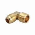 thumbnail image 2 of JMF 4506150 0.375 x 0.75 in. Flare Lead Free Brass Elbow- pack of 5, 2 of 2