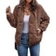 thumbnail image 3 of Chaqueta polar acogedora para mujer, chaqueta de transición, forrada con cremallera de manga larga, abrigo de otoño invierno con bolsillos, 3 of 5
