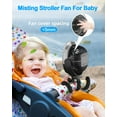 thumbnail image 2 of ChillGo 6.49 in 3-Speed Cooling Freestanding Misting Stroller Fan, 2 of 8