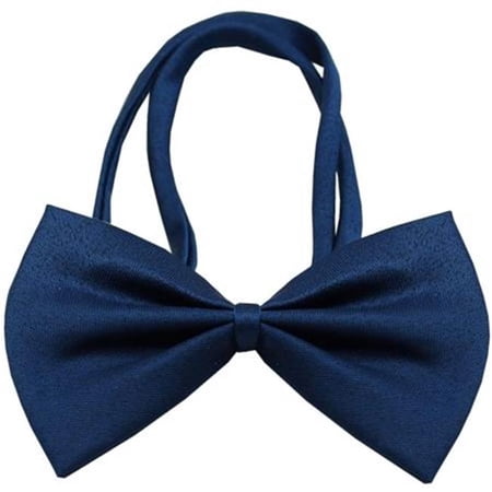 Mirage Pet Products Plain Navy Blue Bow Tie