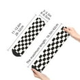 thumbnail image 5 of Bingfone Black And White Checkerboard Design Patterned Men'S Women'S Casual Cotton Socks, 5 of 9