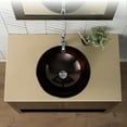 thumbnail image 5 of KRAUS Round Brown Glass Vessel Bathroom Sink, 16 1/2 inch, 5 of 8