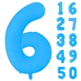 thumbnail image 1 of Globo gigante de foil azul número 6 Yeodong de 102 cm, 1 of 5