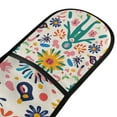 thumbnail image 4 of Yayeee Double Oven Mitt Kitchen Heat Resistant Baking 35" x7" Quilted Glove, Abstract Floral, 4 of 6