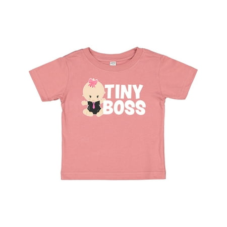 

Inktastic Tiny Boss with Baby in Suit Gift Baby Girl T-Shirt