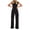 Black, variant on JINMGG Suspender Jumpsuits for Women Plus Size Solid Color Loose Leg Pant With Pocket Fashion Casual Womens Jumpsuits 50% Off Clearance