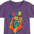 thumbnail image 3 of The Lion King - Mufasa & Simba - Roar - Toddler & Youth Girls Short Sleeve Graphic T-Shirt, 3 of 5