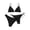 Black, variant on Swimming Suits for Women, Womens Bathing Suits, Bathing Suit for Women 2 Piece, Women's Two Piece Bikini Swimsuit Ribbed Triangle Top Bathing Suits String Cheeky Bikini Sets, Army Green M