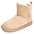 thumbnail image 5 of Floopi Womens Warm Winter Boots Ankle/Bootie Classic Vegan Suede Faux Fur Snow Boots (10, Sand-210), 5 of 5