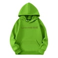 thumbnail image 3 of EANJE Pink Graphic Hoodie for Girls Long Sleeve Jesus Loves You Cute Sweatshirt Drawstring Pullover Trendy Girls Hoodies Kids 10-12 Years Green 11-12Y, 3 of 6