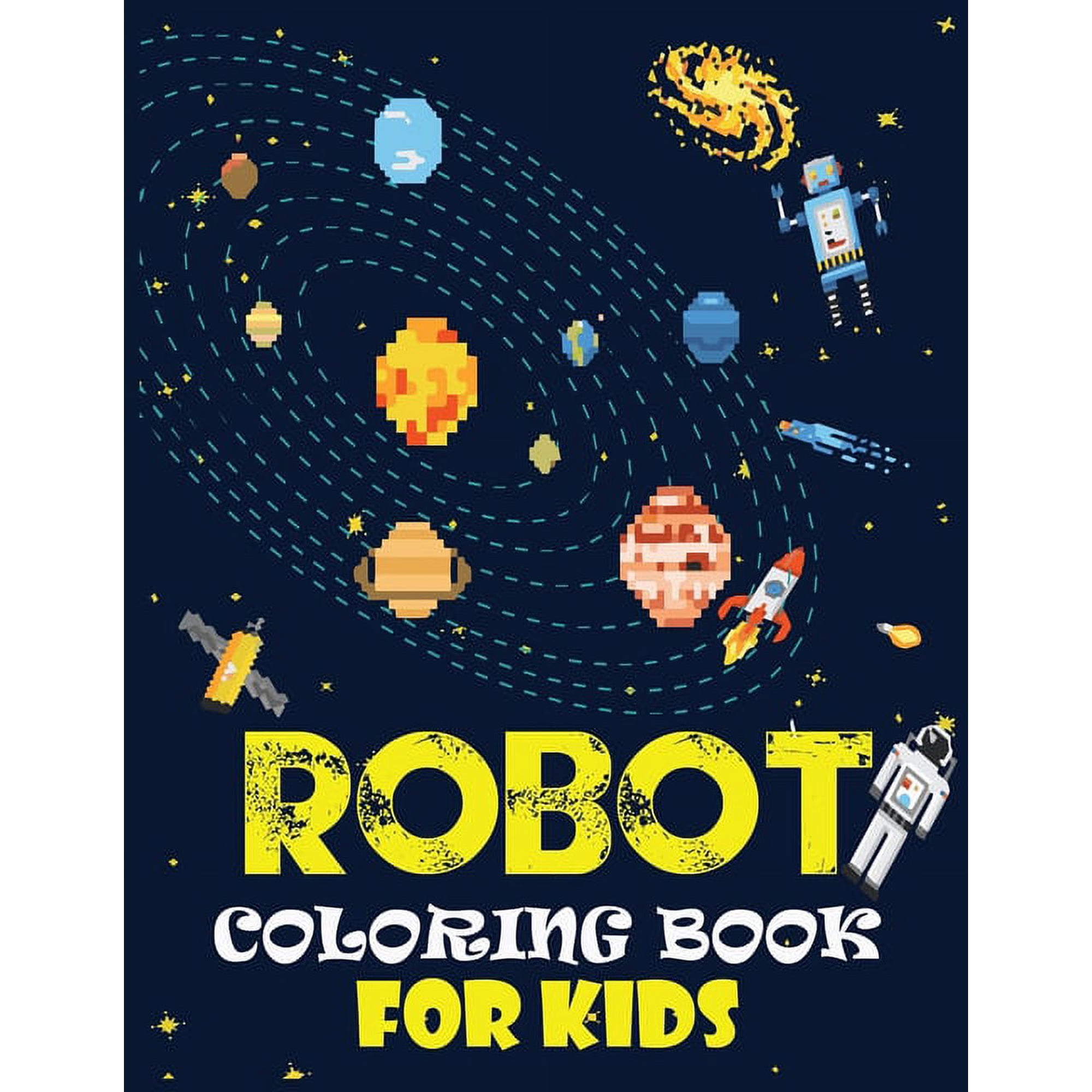 Robot coloring book For Kids: Easy and Cheap Robot Coloring Book ! Discover This Collection Of Coloring Pages, (Paperback)