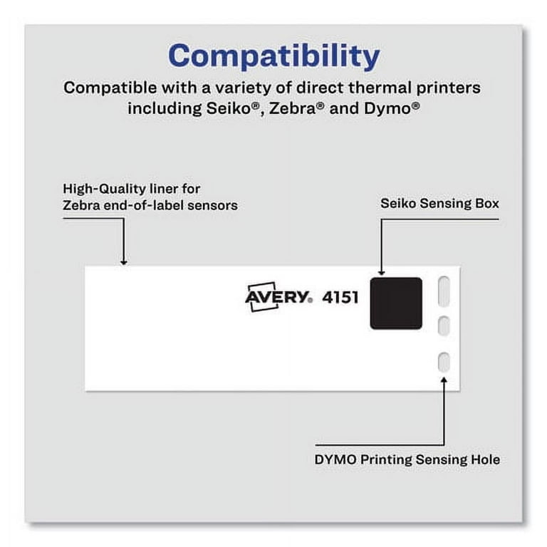 Thermal Printer Labels, Thermal Printers, 1.13 x 3.5, Clear, 120/Roll, 1 Roll/Pack Thermal Printer Labels, Thermal Printers, 1.13 x 3.5, Clear, 120/Roll, 1 Roll/Pack