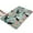 Green Boston Terrier, variant on Grey Dog Paw Footprint Flannel Non Slip Door Rugs,Washable Door Mats Indoor,Decorative Door Mats,Dirt-Resistant and Absorbent Doormat for Entrance,Bedroom,Kitchen,Bathroom,23.5x16in(60x40cm)