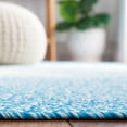 thumbnail image 5 of SAFAVIEH Braided Evangeline Bordered Machine Washable Reversible Area Rug, Aqua, 5' x 8' Oval, 5 of 9