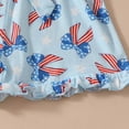 thumbnail image 4 of Splozh Newborn Fourth of July Outfits Girl 12 18 24 Months 2T3T4T5T Bow Romper Overall Infant Baby 4th of July Red White Blue Clothes,Blue,4-5 Years, 4 of 7