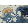 thumbnail image 3 of HomeRoots 513407 4 x 6 ft. Wool Floral Tufted Handmade Rectangle Area Rug, Blue, 3 of 5