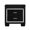 Black, variant on Faux Alligator Front Nightstand / Glam Bedroom Addition / Polished Chrome Bar Pulls