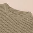 thumbnail image 6 of GYRATEDREAM Newborn Infant Baby Girl Knit Sweater Crewneck Long Sleeve Pullover Top Sweatshirt Toddler Fall Winter Clothes, 6 of 9