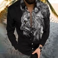 thumbnail image 1 of Camisa Casual De Manga Larga Con Estampado Animal, 1 of 6