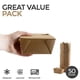 thumbnail image 2 of Recipientes de comida para llevar Stock Your Home Kraft Brown 900 ml, 2 of 7
