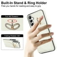 thumbnail image 2 of for Samsung Galaxy A14 5G Wallet Case with Card Holder Women Men, Flip PU Leather Kickstand Shockproof Protective Phone Cover Magnetic Clasp 360 Rotation Ring Stand for Samsung A14 5G, White, 2 of 7