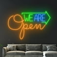 thumbnail image 3 of Handmadetneonsign We Are Open Neon Sign, We Are Open Led Sign, Open Led Light, Welcome Neon Light, 3 of 5