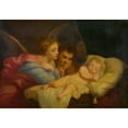 thumbnail image 3 of Charles Landelle 24x18 Black Modern Framed Museum Art Print Titled - Angels Adoring the Christ Child, 3 of 5