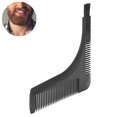 thumbnail image 4 of Peine Para Dar Forma A La Barba Guía De Recorte De Bigote En Forma De L Herramienta Para Peinar La Barba Para Hombres, Plástico Flexible Duradero, Fácil De Limpiar, Formación, 4 of 7