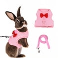 thumbnail image 1 of HeeHom Christmas Bunny Harness Leash Set - Soft Mesh Vest for Rabbits Kittens Ferrets Small Pets - Adjustable Escape-Proof Design, 1 of 6