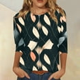thumbnail image 2 of Yellow Shirt Stylish Gown Plus Size Tees Ladies Valentines Day 3/4 Sleeve Crewneck, 2 of 5