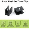 thumbnail image 3 of 10 Pieces Adjustable Glass Shelf Bracket Clamp Glass Railing Clamp Bracket, For 8-10mm Thick Glass Zszjbv53, 3 of 5