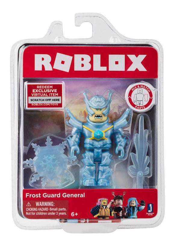 Roblox Action Collection Frost Guard General Figure Pack Includes Exclusive Virtual Item Walmart Com Walmart Com - codes de roblox toys