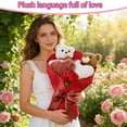 thumbnail image 6 of NANIL Valentine's Day Animals Bouquet Plush Toys - 13" Bear Soft Stuffed Animal Bouquet Flower Toy, Perfect Anniversary Valentine's Day Gifts to Lover Girlfriend, Ideal Home Decors for Valentines, 6 of 6