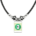 thumbnail image 1 of general dongfeng. collar a mano colgante de cuerda de cuero Unbranded M, 1 of 3